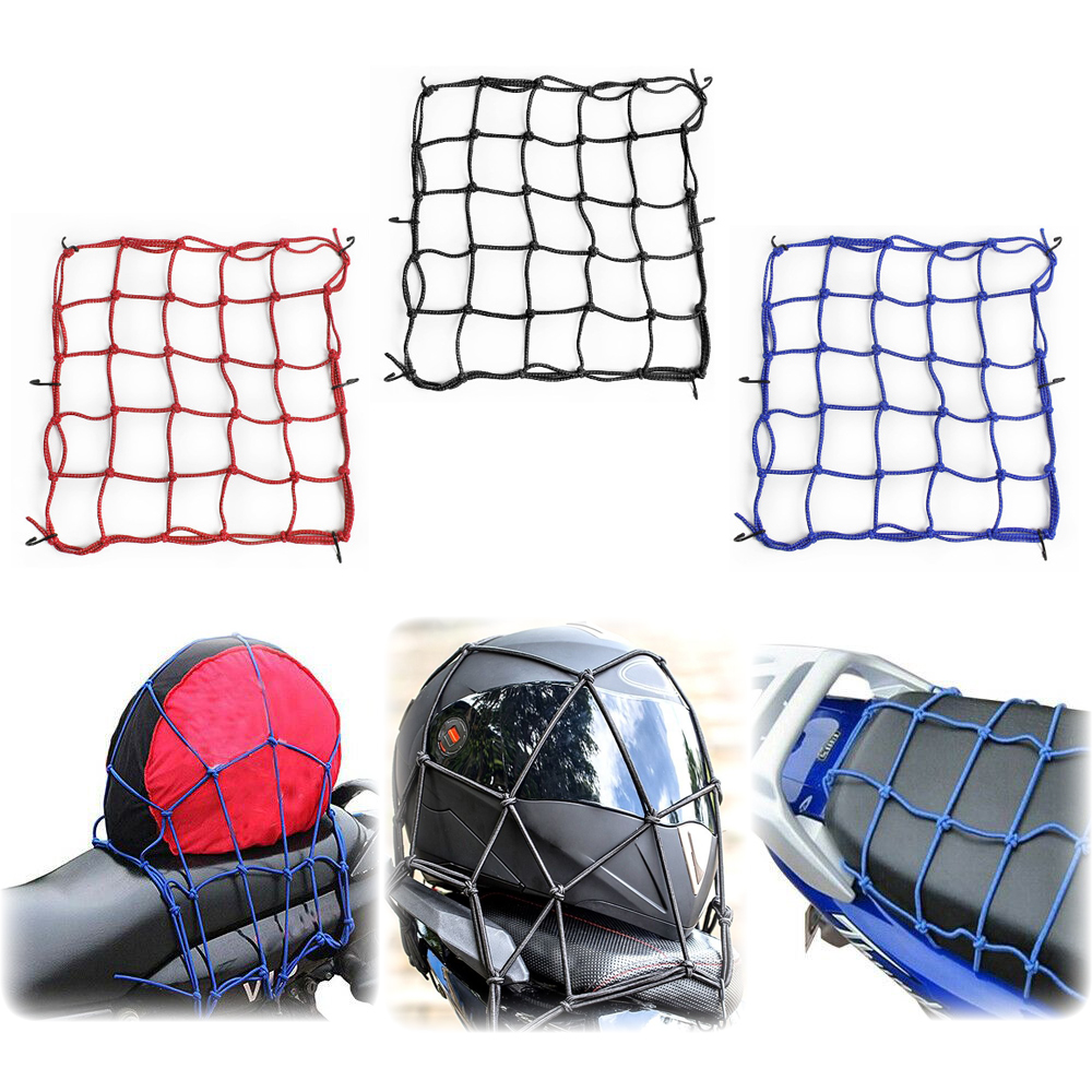 Motorcycle Gear Organizer - 6 Hooks Luggage Net Protective Gears