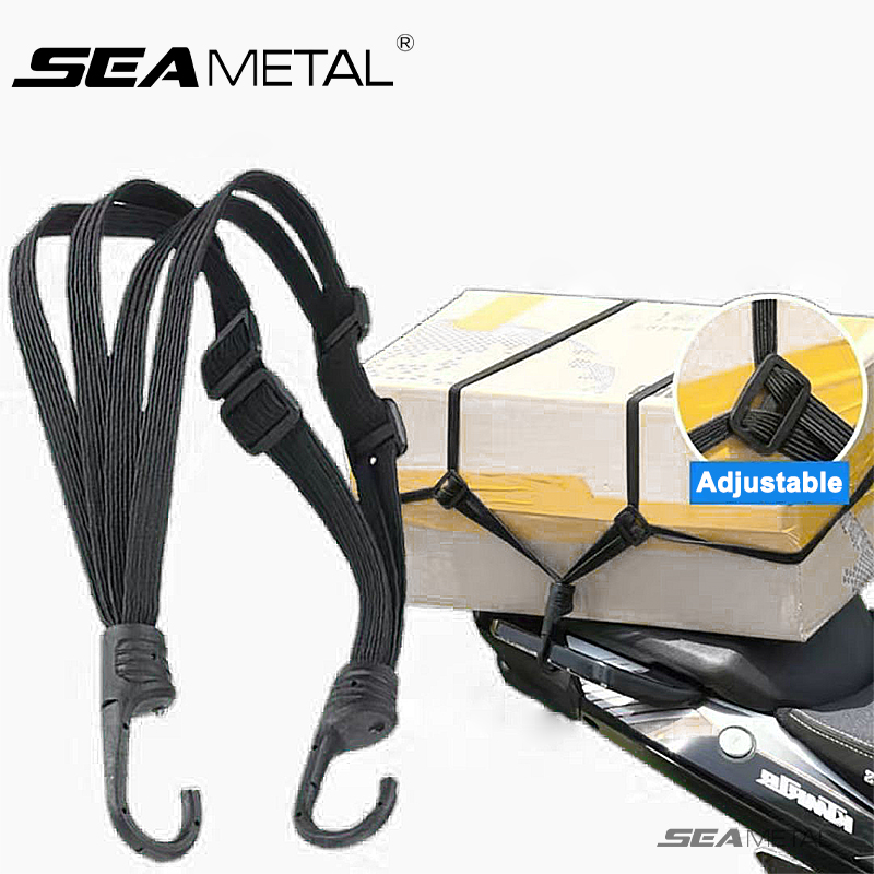 Motorcycle Gear Organizer - SEAMETAL Motorcycle Back Seat Helmet Strips