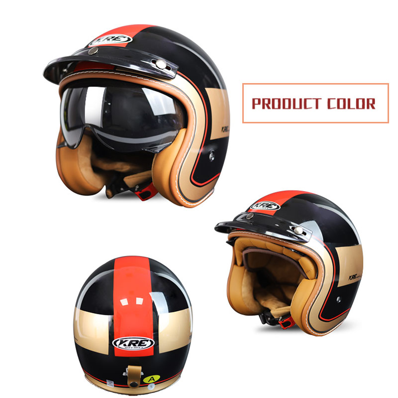 Adult Motorcycle Helmet Vintag - огляд і ціна Motorcycle Gear Store