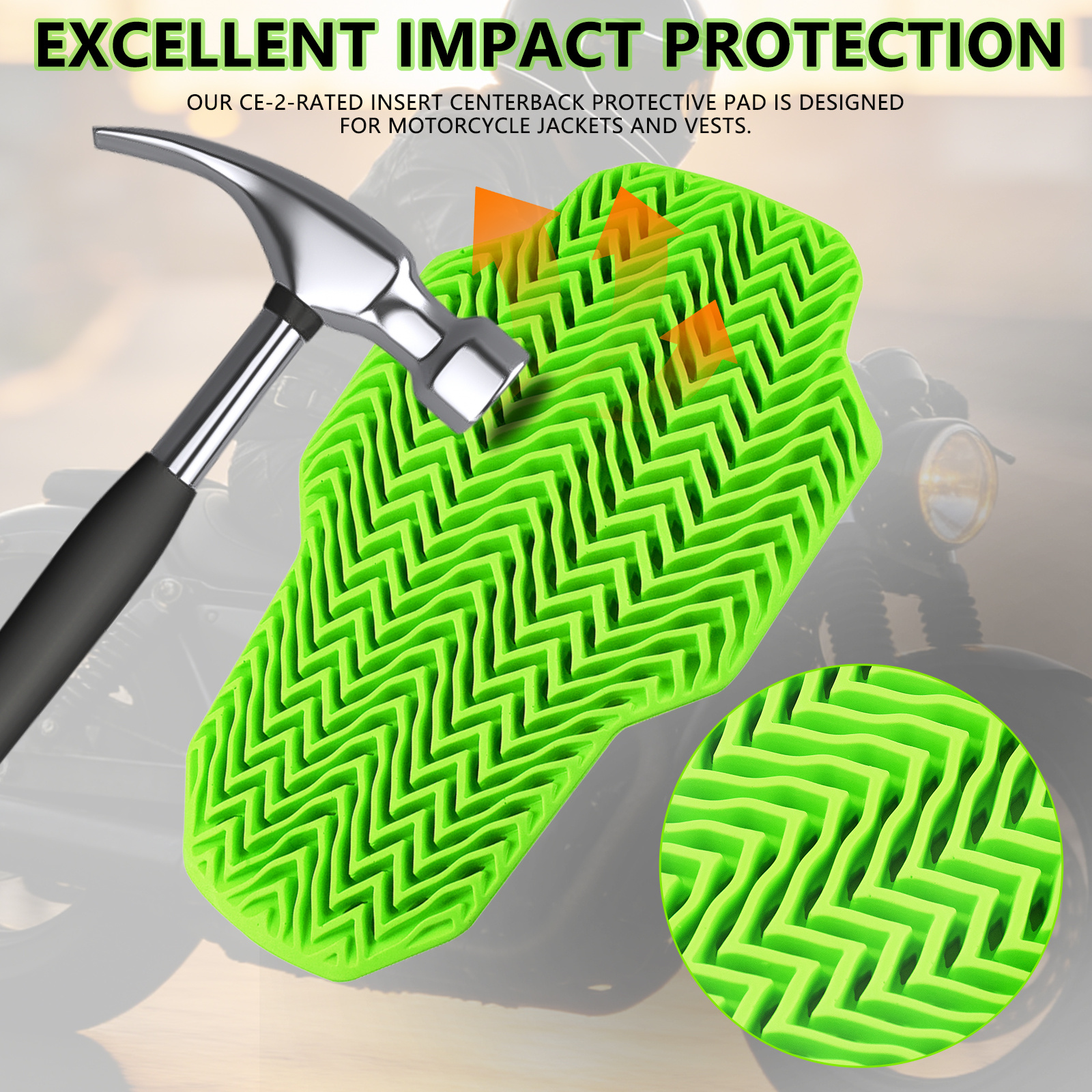 Green Motorcycle CE Level 2 Pr - огляд і ціна Motorcycle Gear Protection Levels