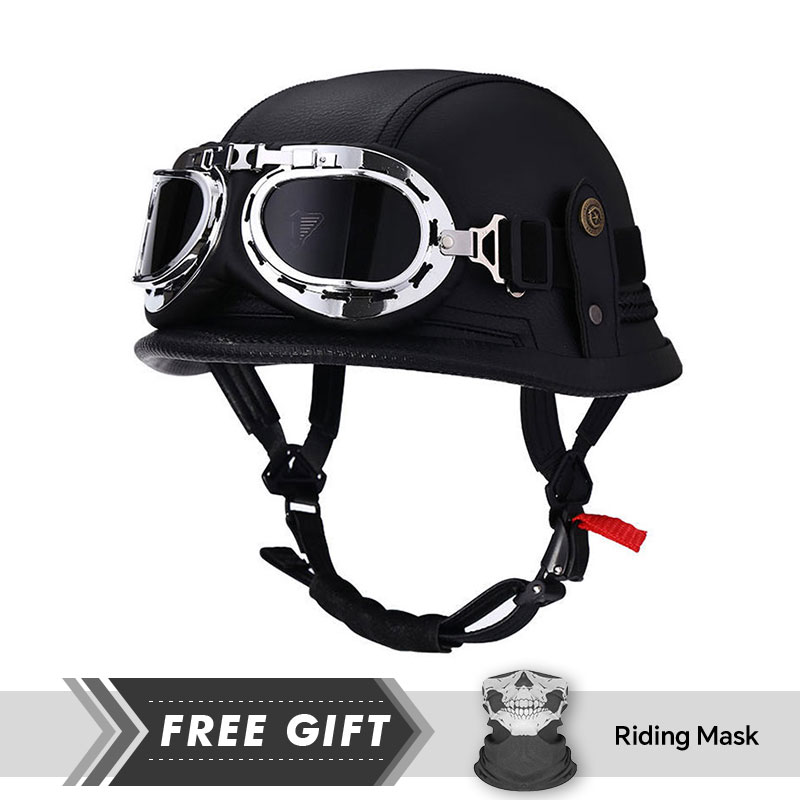 Classic Half Face Helmet Prote - огляд і ціна Motorcycle Gear Store