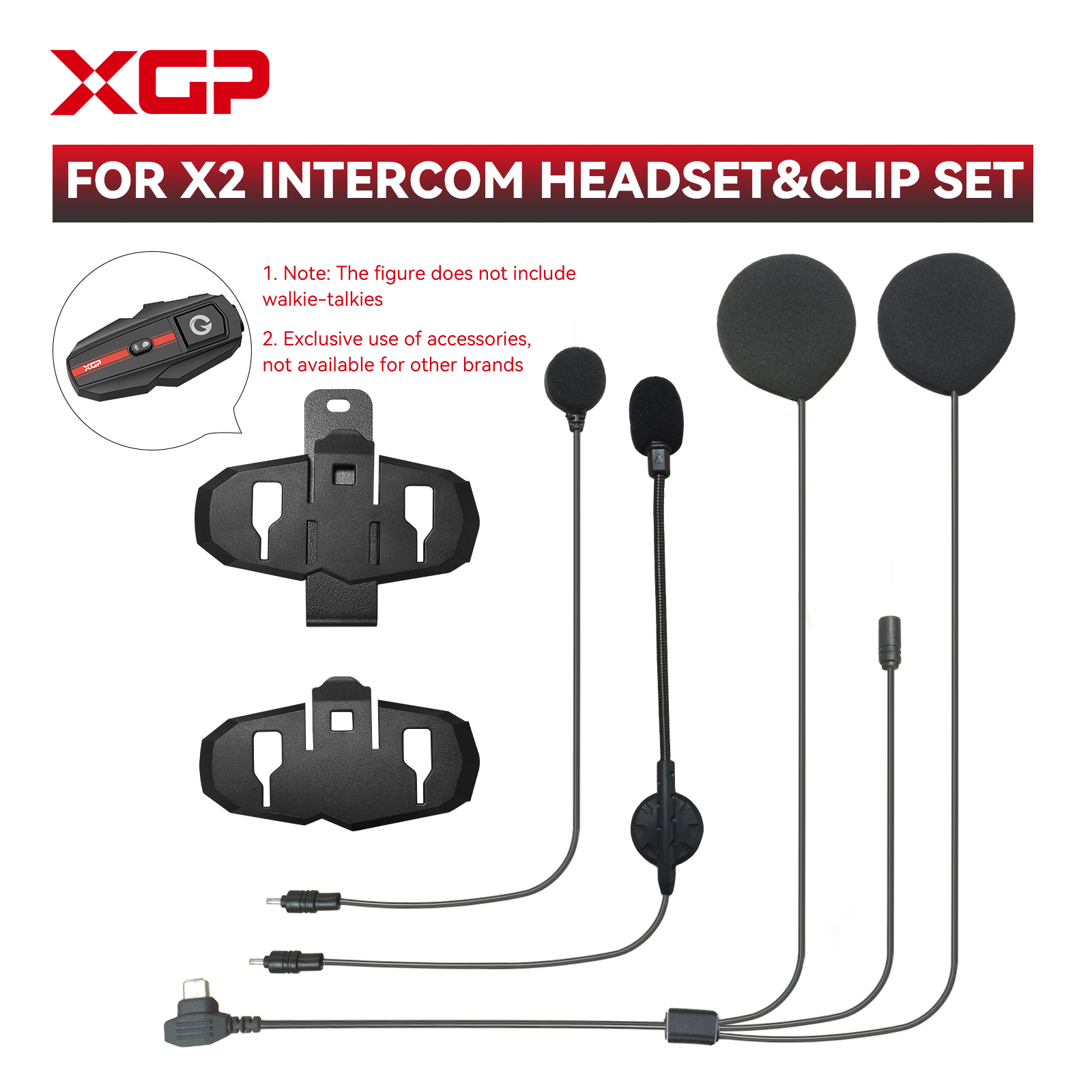 XGP X2 Motorcycle Intercom Hea - огляд і ціна Motorcycle Gear Full Set