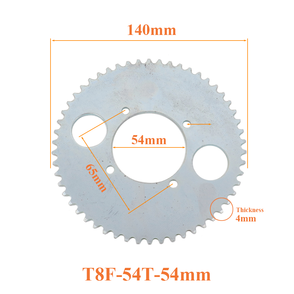 T8F 54T chain plate 54mm 54 To - огляд і ціна Motorcycle Gear Organizer