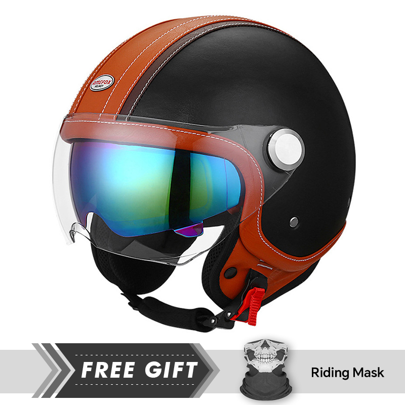 Black Open Face Motorcycle Hel - огляд і ціна Motorcycle Gear Store