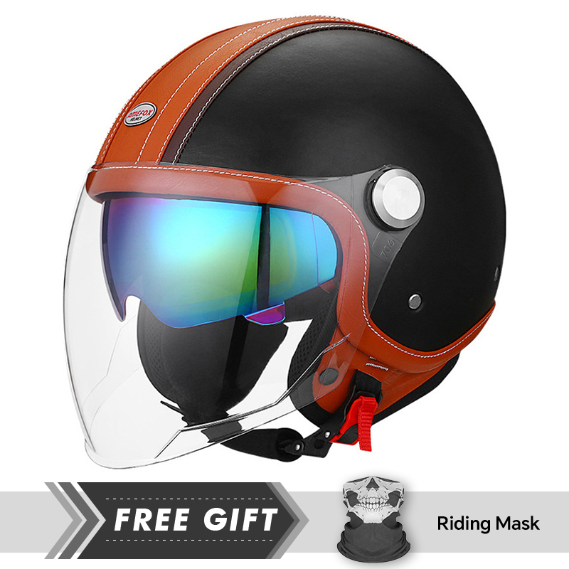 Black Open Face Motorcycle Hel - огляд і ціна Motorcycle Gear Store